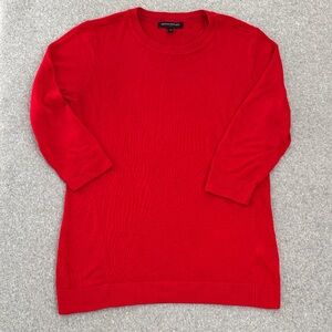 Banana Republic Vibrant Red Crewneck Sweater-Size M